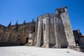 Top of Dom Joao III Cloister Renaissance masterpiece in the Templar Convent of Christ in Tomar, Portugal UNESCO World Heritage. Royalty Free Stock Photo