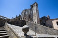 Top of Dom Joao III Cloister Renaissance masterpiece in the Templar Convent of Christ in Tomar, Portugal. UNESCO World Heritage. Royalty Free Stock Photo