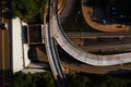 Wheeling Tunnel Entrance + Highway Ramps - Interstate 70 - Wheeling, West Virginia Royalty Free Stock Photo