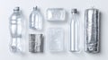 Reusable Water Bottles and Food Containers with Packaging Royalty Free Stock Photo