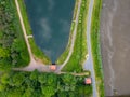 Nature's Intersection: Confluence of River and Pathway