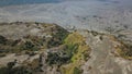 Top down Mount Batok. Volcano have beautiful mountain range wave pattern surface in Tengger caldera. Batok is part of Royalty Free Stock Photo