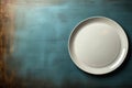 Top down photo of empty plate