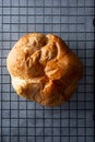 top down savory filled croissant