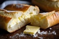 Freshly Baked Baguette with Creamy Garlic Butter