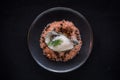 Top Down Shot of Oyster on Himalayan Salt