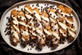 top down shot of a platter of cannoli Royalty Free Stock Photo