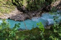 Leutascher Ache River from Above in Tyrol