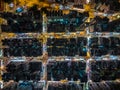 Top down view of Hong Kong city Royalty Free Stock Photo