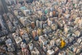 Top down view of Hong Kong city Royalty Free Stock Photo