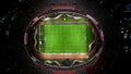 Top Down View Morumbi Stadium At Downtown Sao Paulo Brazil. Soccer Match. Royalty Free Stock Photo