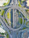 Top-down view of node interchange between Nanda Avenue and Panyu Avenue