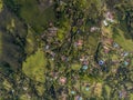Top Down View of a Town on Colombian Mountains