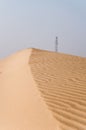 The top edge of the sand dune Royalty Free Stock Photo