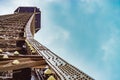 The top of the eiffel tower from a unique point of view. Royalty Free Stock Photo