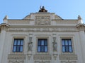 Facade of the massimiliano style museum of the five continents to Munich in Germany. Royalty Free Stock Photo