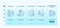 Top engaging posts types onboarding vector template