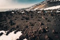 Top of Etna volcano, Sicily, Italy Royalty Free Stock Photo