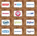 Top famous toothpaste brands and logos