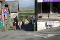 Top of steep street in Welsh town