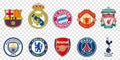 Top 10 football clubs in the world Royalty Free Stock Photo