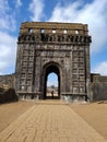 At top of Fort , historical, The King Chatrapati Shivaji maharaj capital raygad, sunrise , morning group at fort