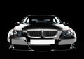 Top-front view of a luxury sedan car Royalty Free Stock Photo