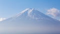 Top of Fuji Mountain with beautiful blue sky Royalty Free Stock Photo