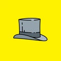 Top hat line icon