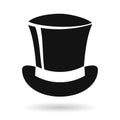 Top hat vector icon Royalty Free Stock Photo