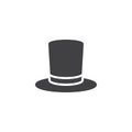 Top hat vector icon Royalty Free Stock Photo