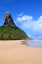 Top of the hill in Fernando de Noronha Royalty Free Stock Photo