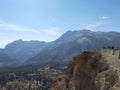 Top hills and mountains at ziarat the zero point Royalty Free Stock Photo