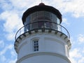 Top of Historic Umpqua River Lighthouse near Reedsport, Oregon Royalty Free Stock Photo