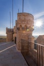 The top of the historical Alcazar of Segovia, Spain