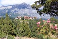 Top horizontal view of the Llao Llao Hotel in Bariloche, Argentina Royalty Free Stock Photo