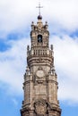 Top of the iconic Clerigos Tower in Porto, Portugal