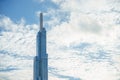 Top image of Landmark 81 is a super tall skyscraper in center Ho Chi Minh City, Vietnam and Saigon bridge with development