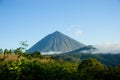 The top of Inerie volcano, Indonesia Royalty Free Stock Photo