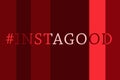 Top instagram hachtags in color and letters