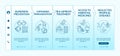Top international health programs onboarding vector template