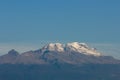 Top of Iztaccihuatl volcano covered with snow Royalty Free Stock Photo