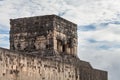 The Top of the Jaguar Temple at Chichen Itza. Mexico. Royalty Free Stock Photo