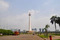 the top of the Jakarta National Monument, where you can see a large piece of gold