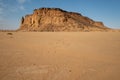 The top of Jebel Berkal is a perfect spot to see the Nubian Pyramids Royalty Free Stock Photo