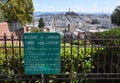 At the top of Lombard Street - looking over San Francisco Royalty Free Stock Photo