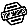 Top marks black stamp Royalty Free Stock Photo