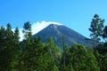 Top of merapi mountain Royalty Free Stock Photo