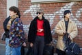 Top models after Fendi fashion show, Milan Fashion Week street style