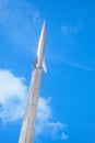 Top of the monument to the Conquerors of Space in Moscow Royalty Free Stock Photo